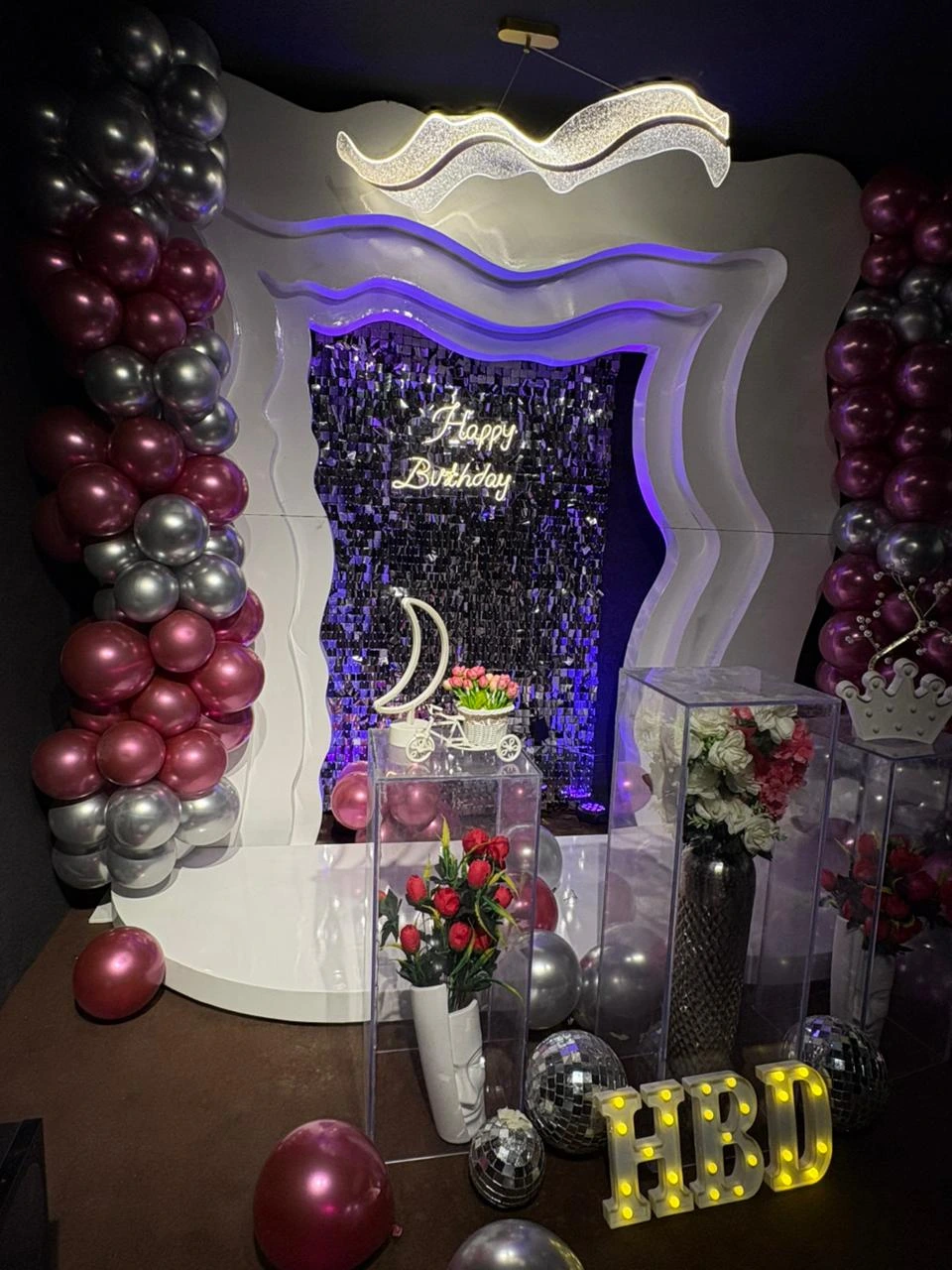 Birthday party setup at The Spotlight Venue